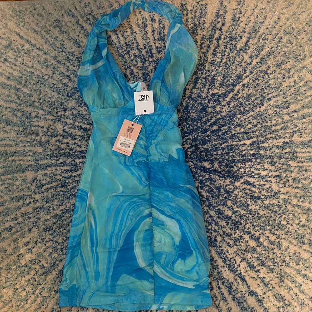 Stas Ruched Mesh Dress - Picture 5 of 8